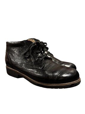 Finn Comfort Black Leather Lace Up Ankle Boots Women’s US 8–8.5 UK 5.5 Germany